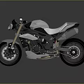 Triumph Modern Motorcycle With White Black Body Gold Fork And White Seat Design