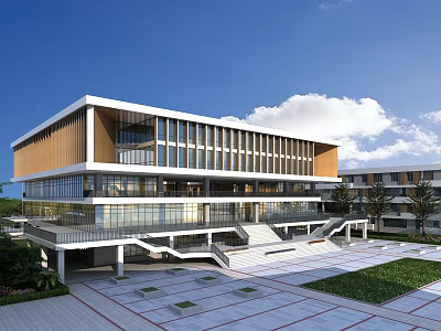 modern school library