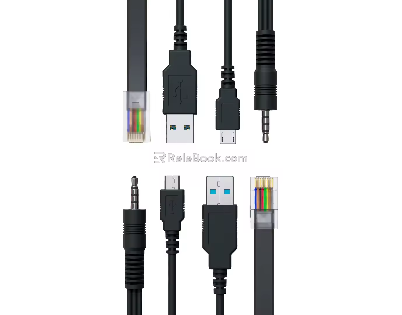 Modern data line 3d model