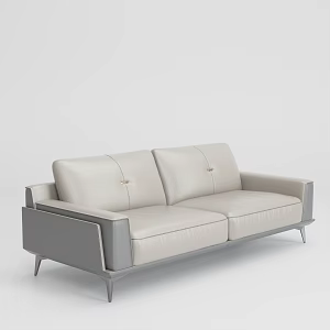 Modern Office Sofa Leather Sofa 3d model