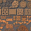 Traditional Chinese Swing Door With Intricate Carved Patterns And Ornate Motifs