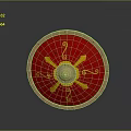 Medieval Shield Ancient Shield Defensive Weapon Ancient Shield Iron Shield Protective Shield Wooden Shield 3d model