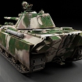 Leopard Tank German Tank Heavy Tank World War II Tank Vintage Tank 3d model