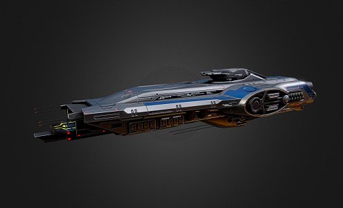 science fiction spaceship 3d model