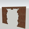 New Chinese-style Yakou Component Hardware 3d model