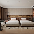 New Chinese Guest Room 3d model