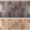 Modern Decorative Wooden Wall Panels With Light And Dark Brown Patterns For Interior Design