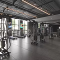 Spacious Gym Interior With Modern Fitness Equipment