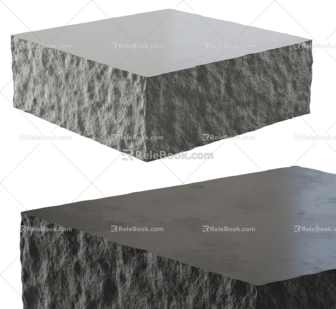 Stone coffee table 3d model