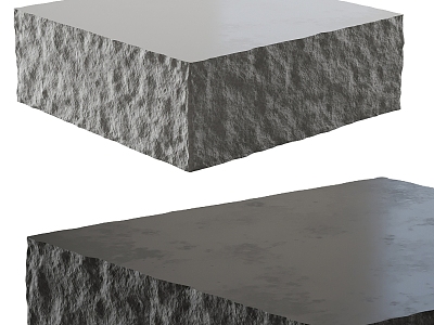 Stone coffee table 3d model