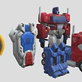 Game And Movie Transformers Characters Optimus Prime With Robot And Truck Modes