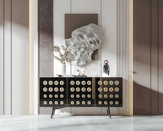 Modern Entrance Cabinet 3d model