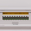 Schneider Main DB Switch Panel With Lighting Socket Green Switches And Pull Up To Open
