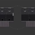 Two Story Traditional House Models With Gray Roofs White Walls Awning Windows And Chimneys