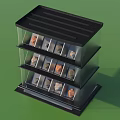 Modern showcase stone box 3d model