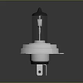 High Quality Automotive Car Headlight Bulb With Metal Base And Glass Housing