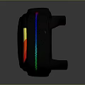 Black Backpack With Cartoon Ears And Rainbow Mane For Kids Daily Use