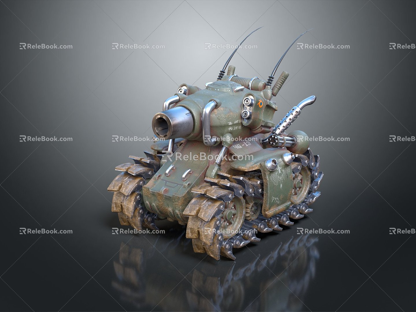 Tank sci-fi tank mini tank mecha fighting vehicle 3d model