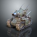 Tank sci-fi tank mini tank mecha fighting vehicle 3d model