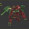 Mechanical Robot Character With Intricate Mechanical Arms Legs And 3D Model Design