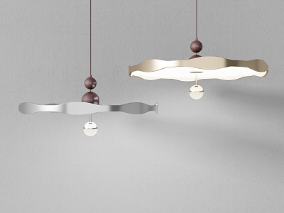 Modern small chandelier combination 3d model