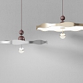 Modern small chandelier combination 3d model