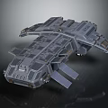 Futuristic Interstellar Spaceship Featuring Advanced Multi Module Structure For Cosmic Exploration