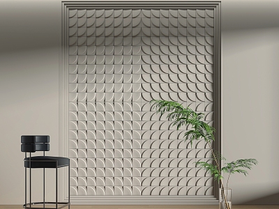 Modern background wall model