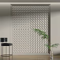 Modern background wall 3d model