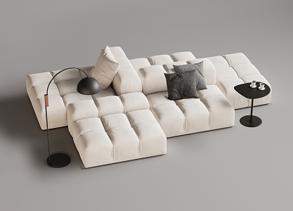 Modern Multiplayer Sofa Module Sofa Back-to-Back Sofa 3d model