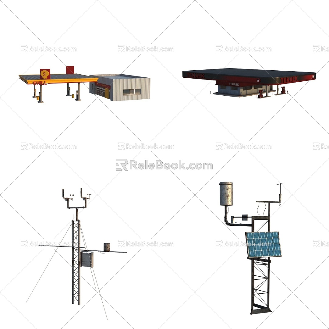 Gas Station Industrial Equipment model