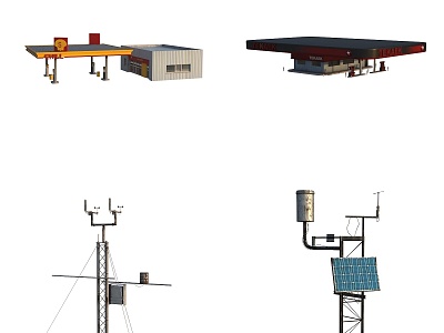 Gas Station Industrial Equipment model