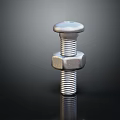 Shiny Metal Bolt And Nut Hardware Tools For Industrial Fastening Applications