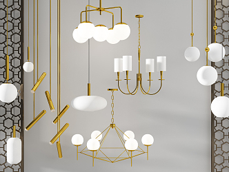 Modern chandelier 3d model