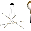 Modern Chandelier Simple Chandelier 3d model