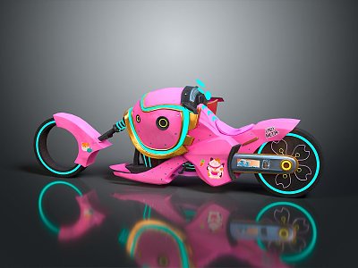 Modern Cyberpunk Motorcycle Cyberpunk Motorcycle Jet Motorcycle Science Fiction Motorcycle 3d model