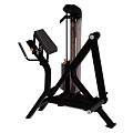 Professional Gym Sports Equipment With Black Metal Frame And Seat For Strength Training