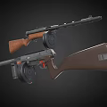 Submachine gun Somme M1931 assault rifle 3d model