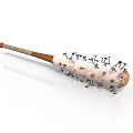 Practical Household Fabric Lint Remover With Wooden Handle And Metal Pins