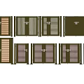 Entrance Gates Featuring Different Panel Styles And Multiple Color Choices For Home Entry