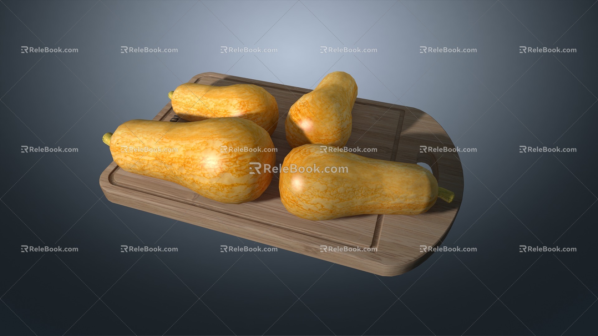 Pumpkin Pumpkin Melon Rice Melon Vegetable Chopping Board Chopping Board Chopping Board 3d model