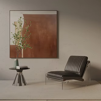 modern leisure chair 3d model