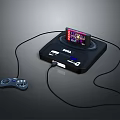 SEGA Gaming Console With Connected Screen And Game Controller For Entertainment