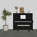 Modern Piano Paint Piano 3d model