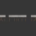 Outdoor Pavilion Furniture With Square Layout Wooden Frame And Gray Roofs For Outdoor Space
