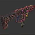 Modern Tactical Firearm With Black Metal Construction And Sleek Grip Design