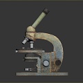 Microscope Magnifier Experimental Equipment Physical Equipment Chemical Observation Equipment Inspection Equipment Science Fiction Equipment 3d model