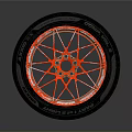 High Quality Automotive Tire With Red Alloy Wheel Rim For Vehicle Enhancement