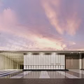 Modern Gate Community Gate 3d model