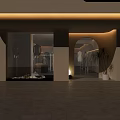 Cozy Minimalist Clothing Store Interior With Mannequins And Well Arranged Women Apparel Display Racks